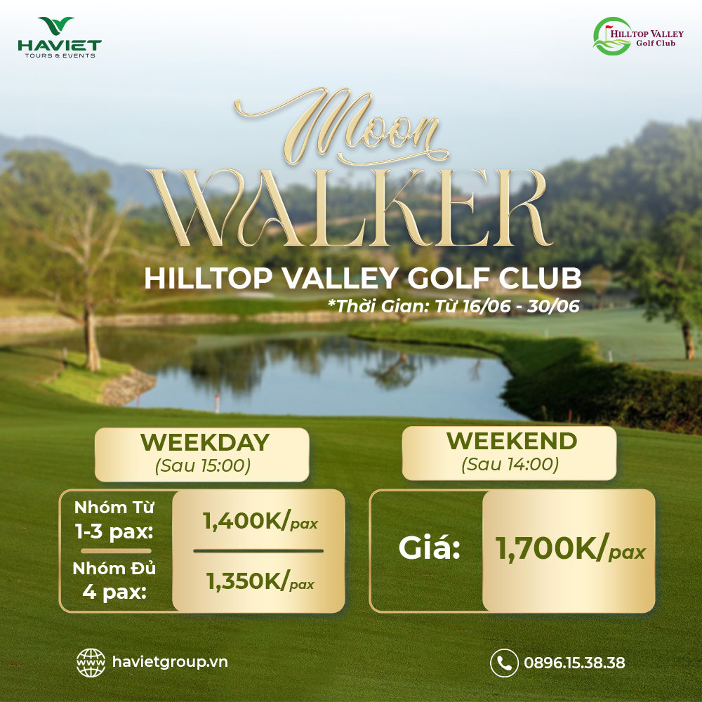 Tuần lễ MOON WALKER tại Hilltop Valley Golf Club